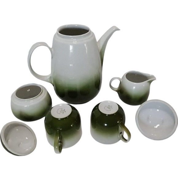 Vintage Seltmann Weiden Bavaria W Germany Porcelain Tea Set for Two 5 Piece - Picture 5 of 10